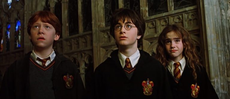 Ron, Harry und Hermine aus Harry Potter