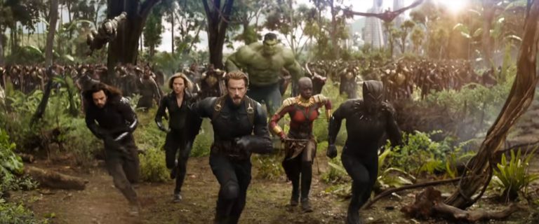 Scarlett Johansson Mark Ruffalo und Chris Evans aus Avengers: Infinity War MCU