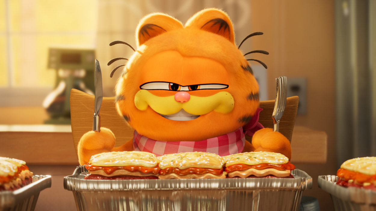 Chris Pratt und Gabriel Vetter als Garfield