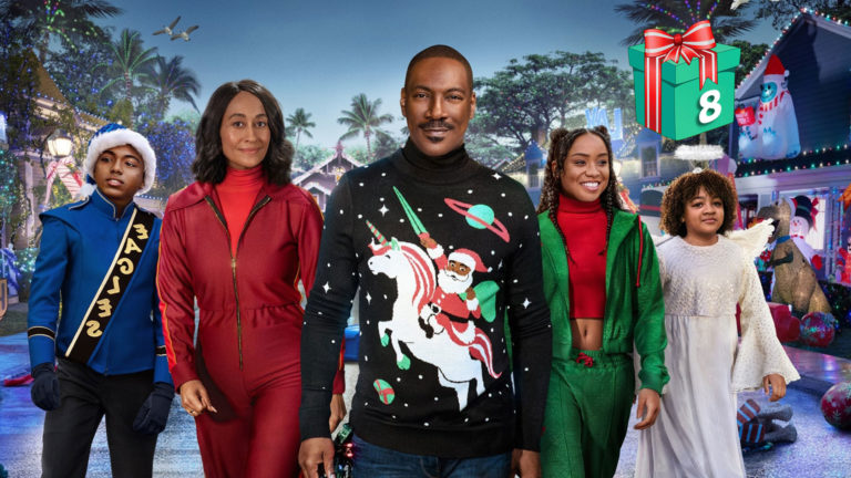 Eddie Murphy Tracee Ellis Ross Thaddeus J Mixson Genneya Walton und Madison Thomas aus Candy Cane Lane