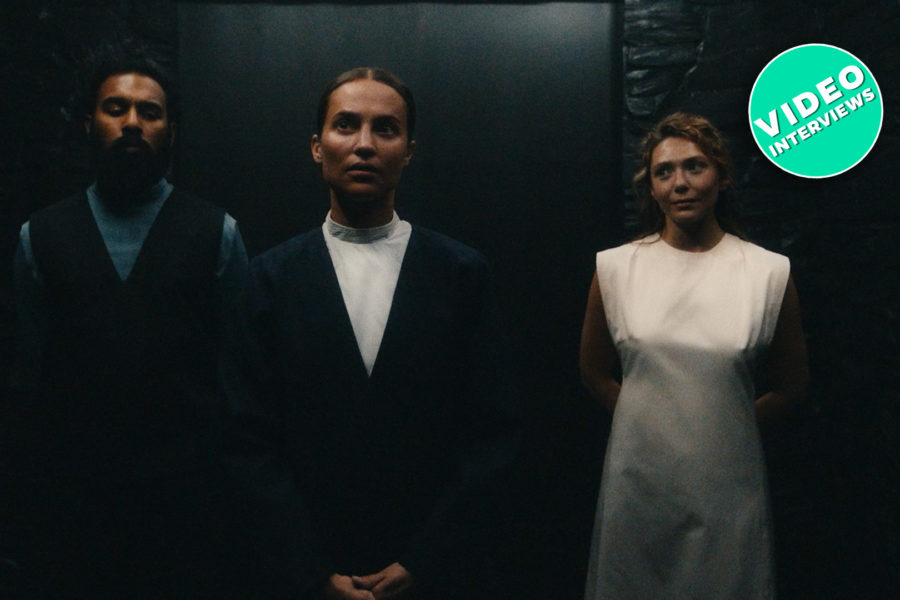 Alicia Vikander Elizabeth Olsen und Himesh Patel in The Assessment mit Interview