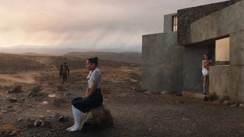 Alicia Vikander Elizabeth Olsen und Himesh Patel aus The Assessment