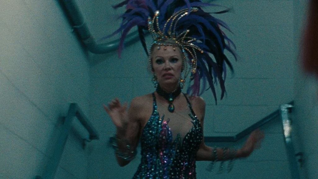 Anderson als Showgirl Shelley