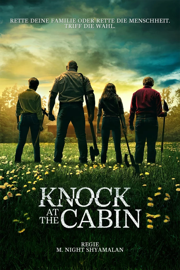 Filmplakat Knock on the Cabin (2023) von M Night Shyamalan