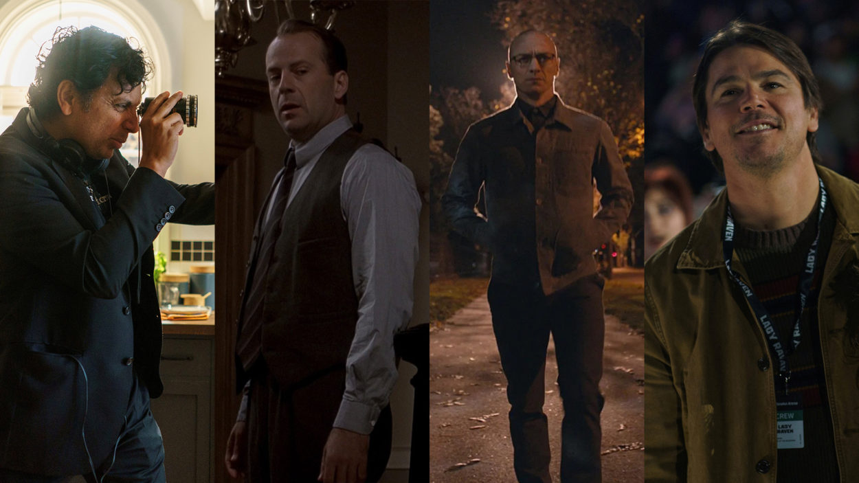 M Night Shyamalan mit Bruce Willis Josh Hartnett und James McAvoy