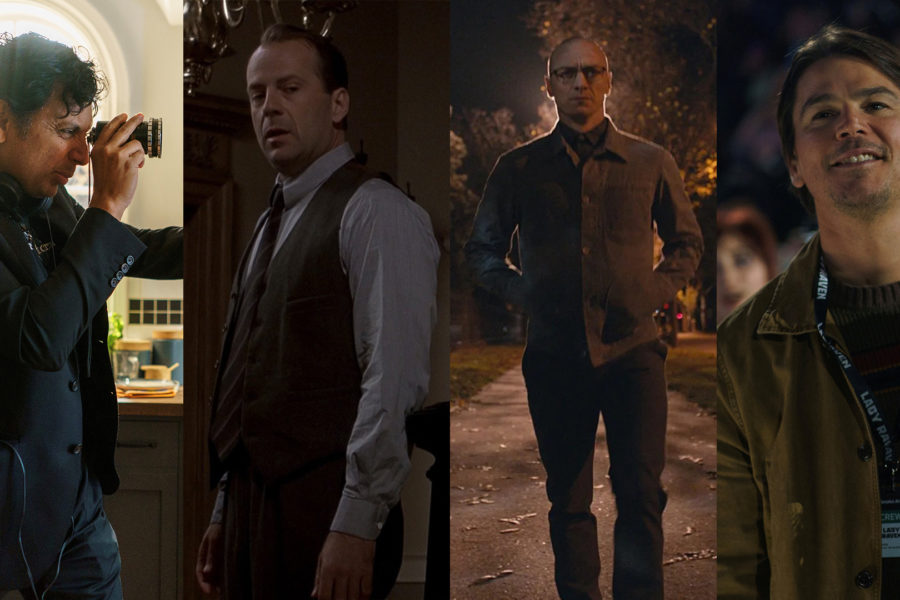 M Night Shyamalan mit Bruce Willis Josh Hartnett und James McAvoy