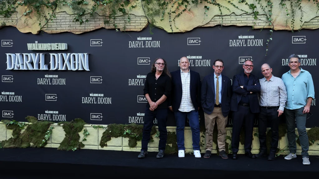 Dan Percival Greg Nicotero Steve Squillante Scott Gimple David Zabel und Jason Richman an der Madrid Premiere The Walking Dead Daryl Dixon