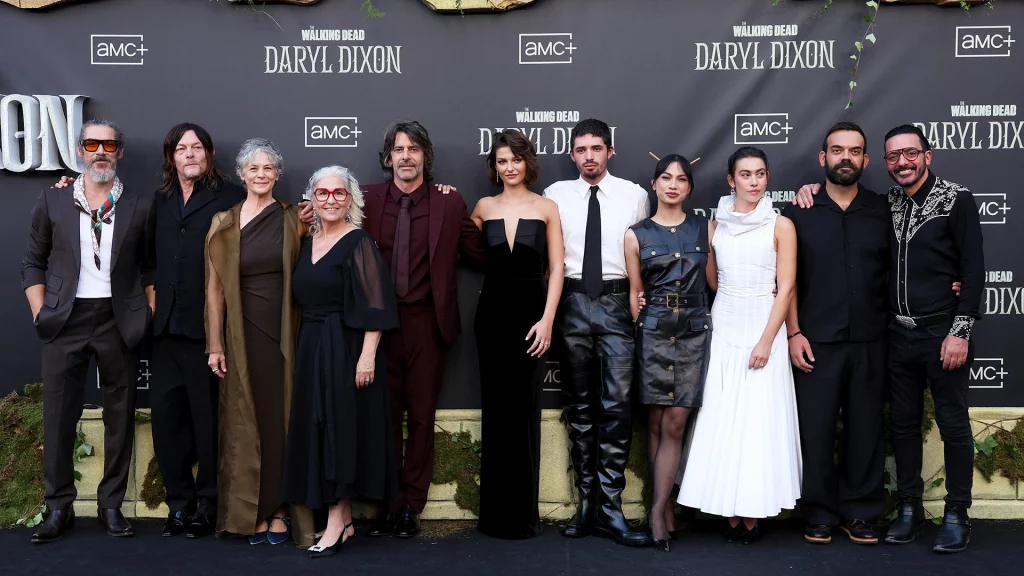 Norman Reedus Melissa McBride Alexandra Masangkay Eduardo Noriega Candela Saitta Óscar Jaenada Hugo Arbués Madrid-Premiere The Walking Dead Daryl Dixon S3