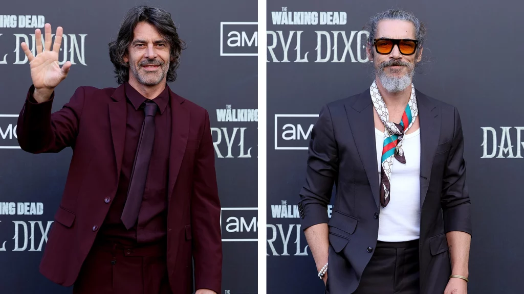 Die Schauspieler Óscar Jaenada als Fede und Eduardo Noriega als Antonio Premiere Daryl Dixon Staffel 3