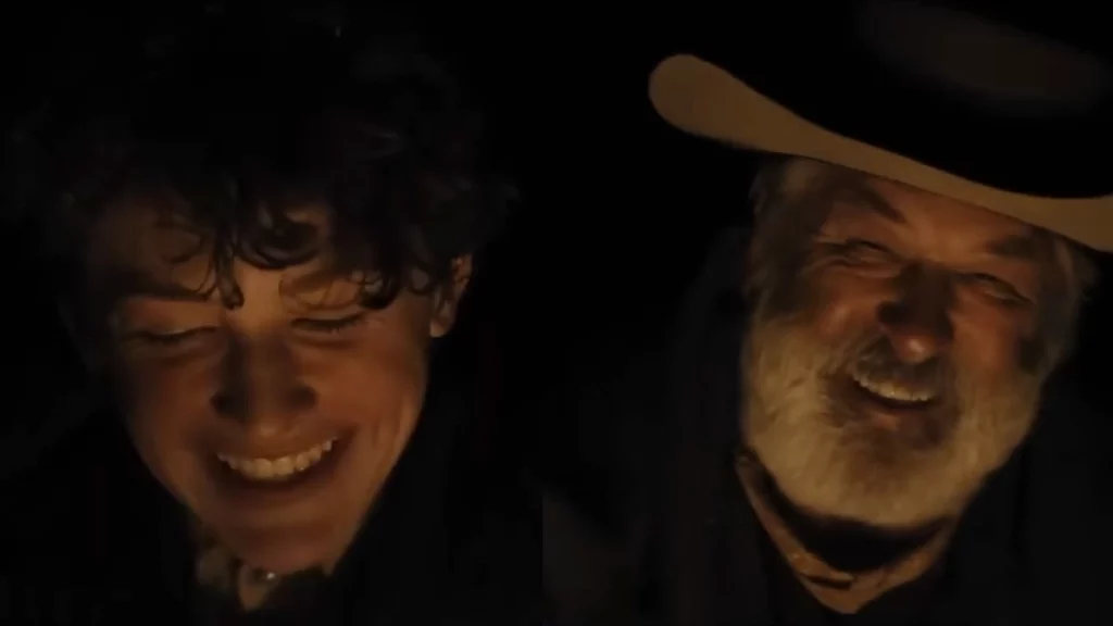 Alec Baldwin als Harlad und Patrick Scott McDermott als Lucas aus Rust