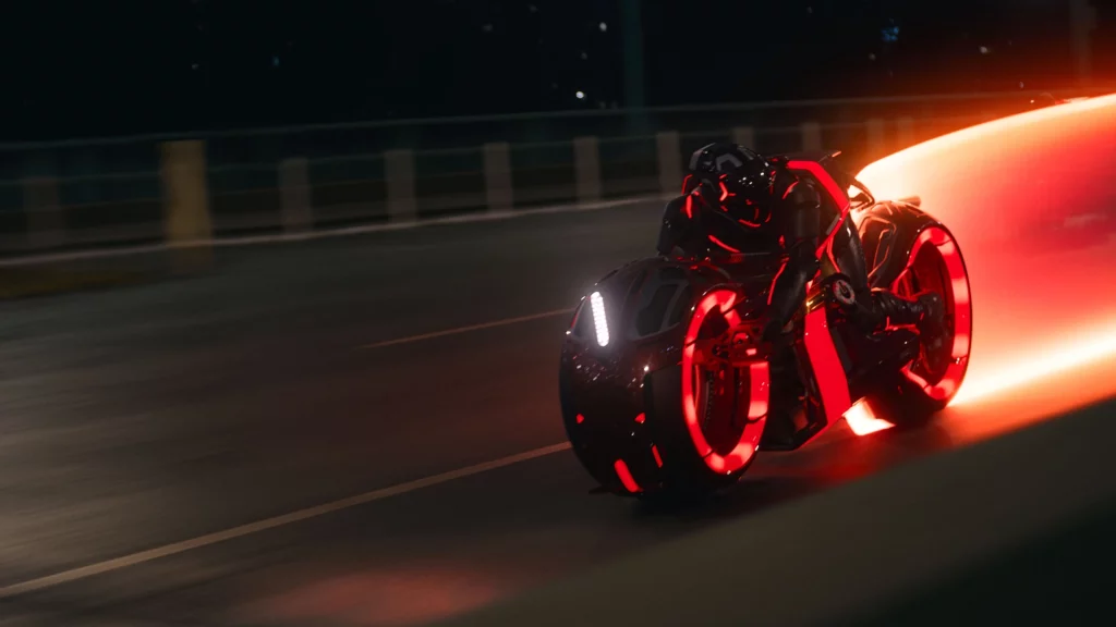 Lichtrenner aus dem Sci-Fi-Film Tron