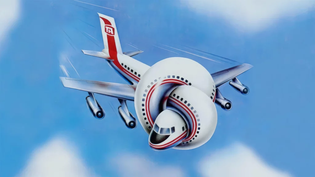 Plakat Die unglaubliche Reise in einem verrückten Flugzeug