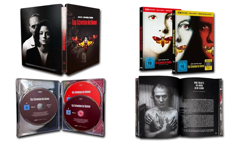 Mediabook und Steelbook von Capelight Pictures von Das Schweigen der Lämmer