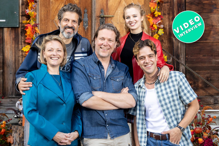 Susanne Kunz Pierre Monnard Pasquale Aleardi Elena Flury und Luca Hänni Dreh Ewigi Liebi Film_Videointerview