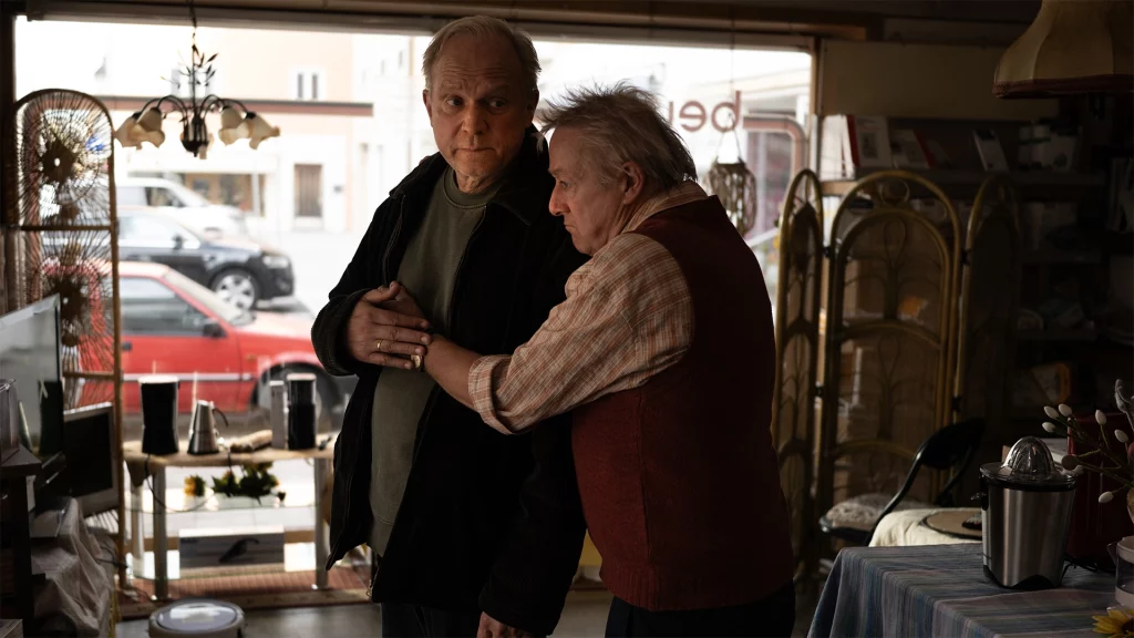 Ulrich Tukur als Hans und Markus Hering als Edwin