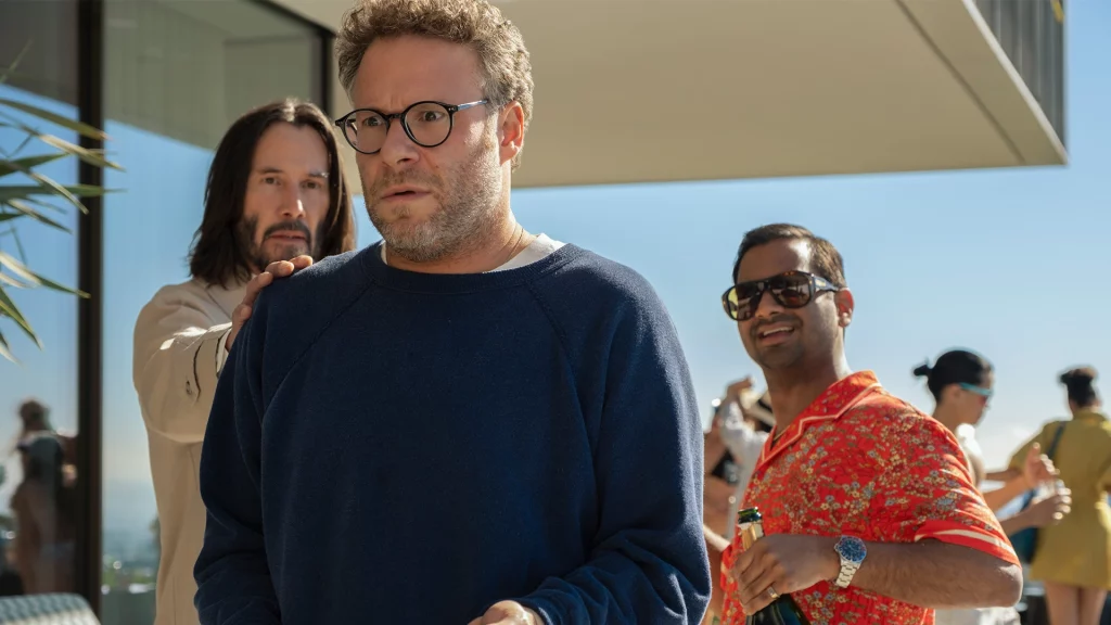 Keanu Reeves und Seth Rogen aus Good Fortune
