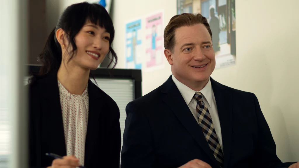 Mari Yamamoto und Brendan Fraser aus Rental Family