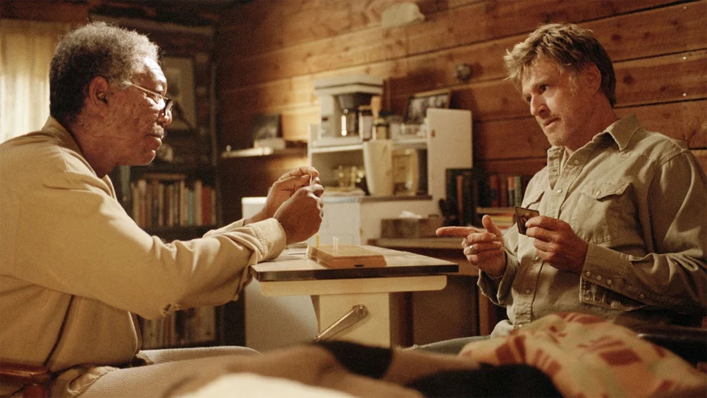 Robert Redford und Morgan Freeman in Ein ungezähmtes Leben