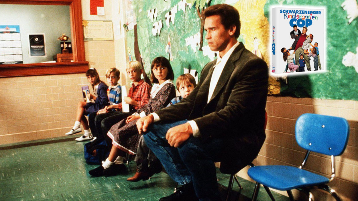 Arnold Schwarzenegger als John Kimble in Der Kindergarten Cop