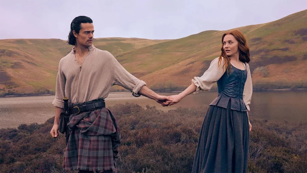Jamie Roy und Harriet Slater aus Outlander Blood of My Blood