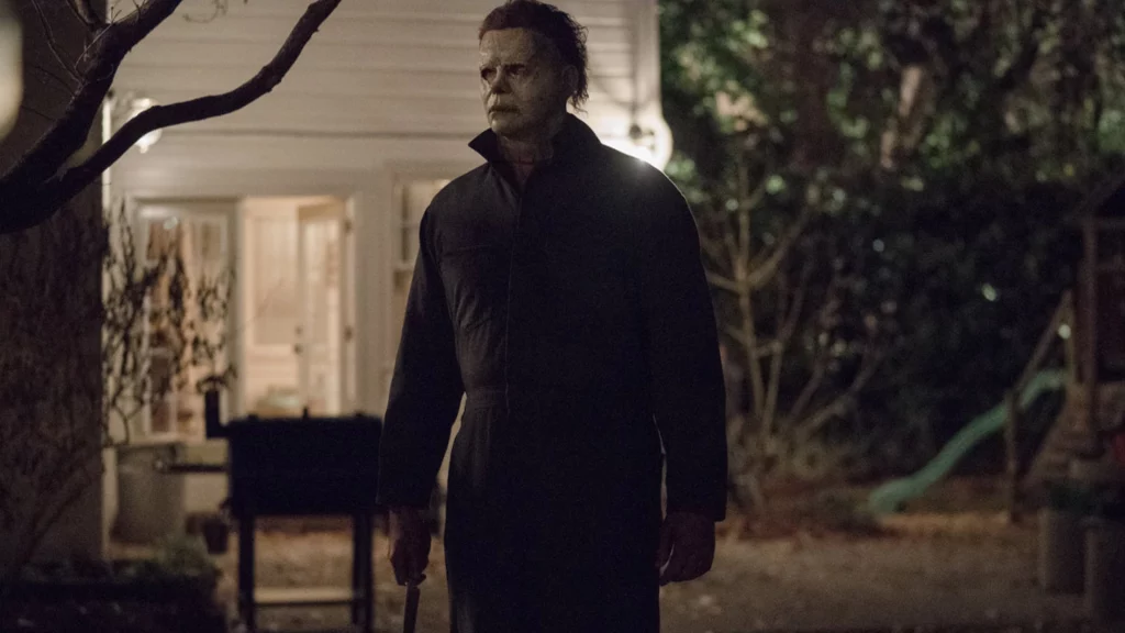 Michael-Myers-in dem Horror Film -Halloween-Version vpn 2018-von-David-Gordon-Green